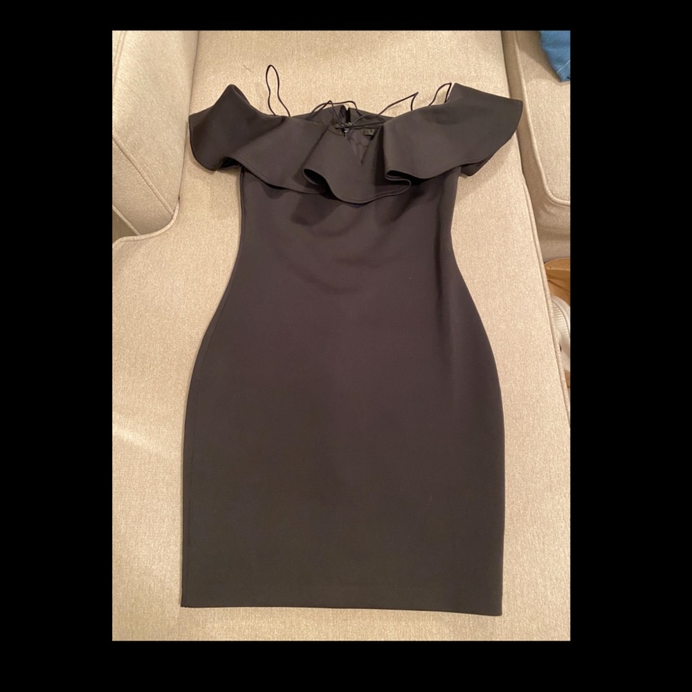 Black off the multi style dress